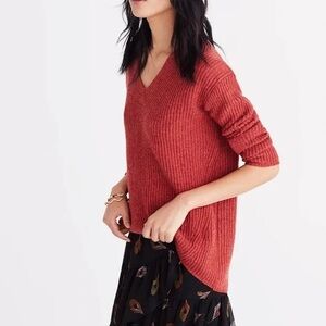 Madewell Women's Pullover Sweater - Rust